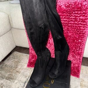 Chic Black Over the Knee Women's Boots